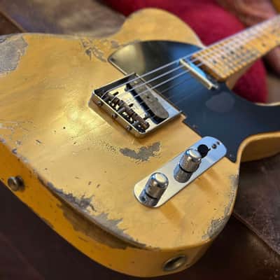 Fender Custom Shop 1953 RI Heavy Aged Butterscotch with OHSC & Docs image 6