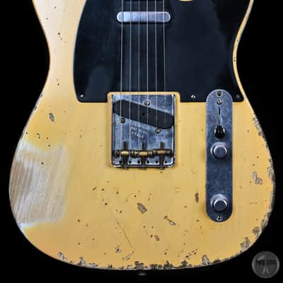 Fender Custom Shop Master Build (Greg Fessler) Nocaster Heavy Relic from 2008 in Blonde with original Hardcase image 4