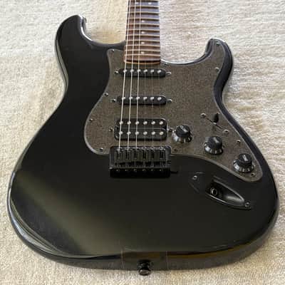 2015 Squier Bullet Stratocaster HSS w Tremolo Limited-Edition Electric Guitar Black Metallic image 7