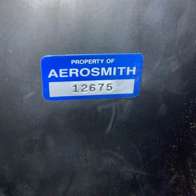 Brad Whitford's Aerosmith, Bogner 4x12 Slant Cabinet, Aerosmith Wings Logo! 2x Celestion Vintage 30s. Authenticated! (#18) image 5