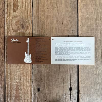 Fender Hang Tag Case Candy Jazz or P Bass 1968 image 3