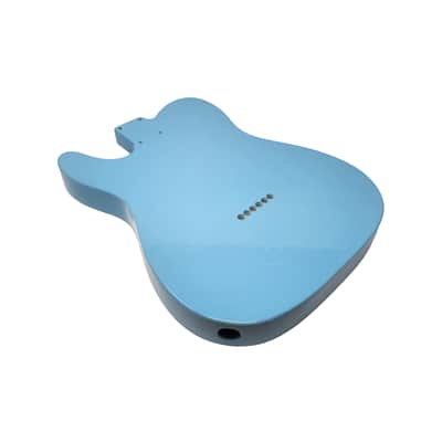 Brio 69 Telecaster Thinline SS Roasted Ash Body Semi-Hollow Sonic Blue image 7