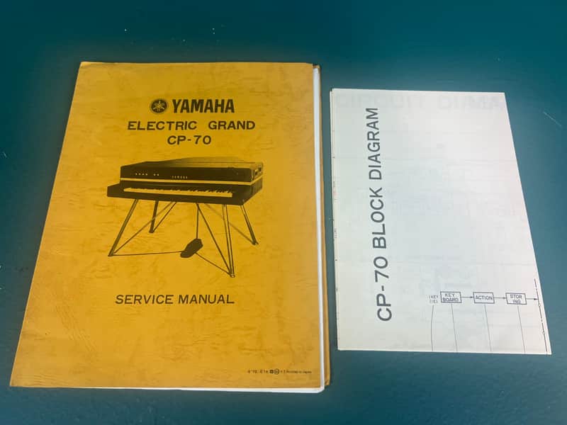 Yamaha CP-70 service manual + block diagram image 1