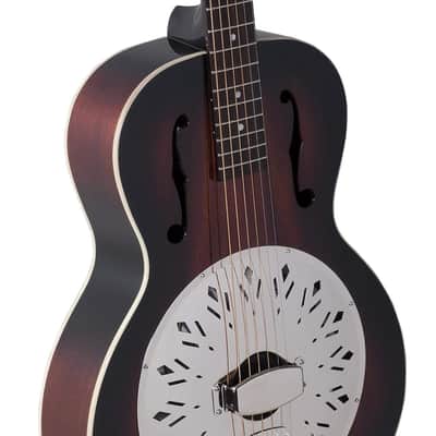 Recording King RR-41E-VS Rattlesnake Wood Body Resonator Guitar with Pickup image 3