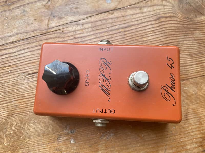 Vintage 1975 MXR Phase 45 script logo BUD box guitar pedal mint