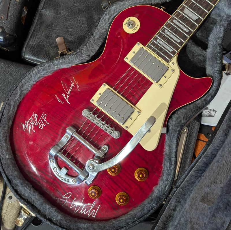 Epiphone Limited Edition Les Paul Standard Quilt Top with Bigsby - signed by Stone Temple Pilots image 1