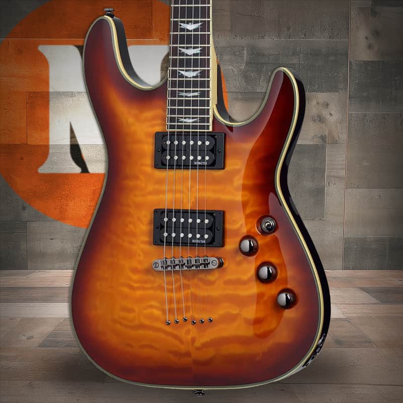 Schecter Omen Extreme-6 RH Electric Guitar - Vintage Sunburst (2024) image 1