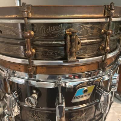 Ludwig 1920’s Black Beauty Deluxe 4x14 Snare Drum image 11