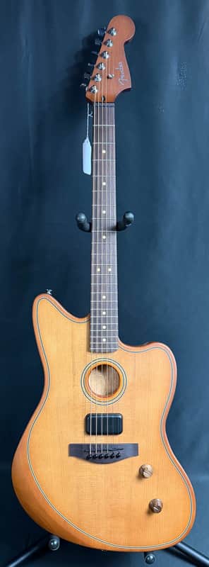 Fender Acoustasonic Standard Jazzmaster Acoustic-Electric Guitar Aged Natural Finish