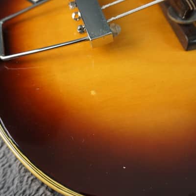 Greco Violin Bass Vintage - Sunburst Semi-Hollow Lefty image 9