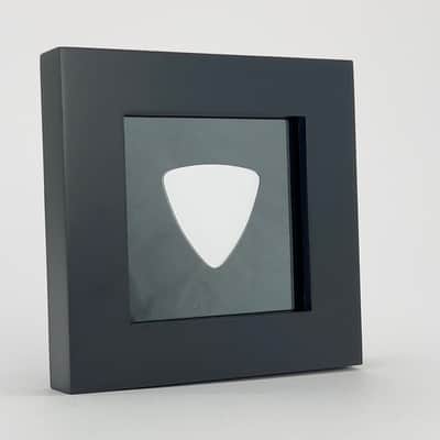3" x 3" Double Sided Guitar Pick Display, BLACK #346 Triangle Bass Shape image 12