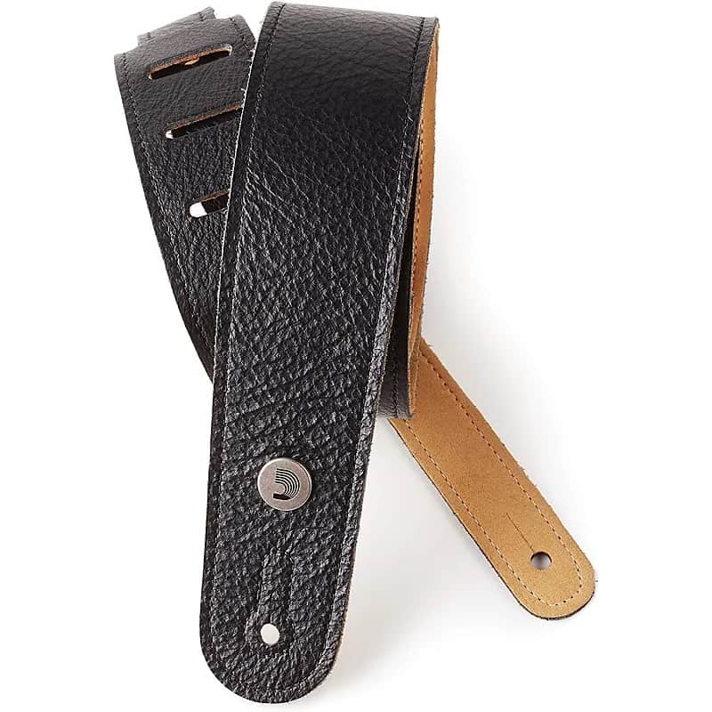 D'Addario 20GL Slim Garment Leather Guitar Strap image 1