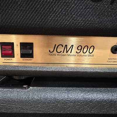 Marshall JCM 900 Model 2100 100-Watt Hi Gain Master Volume MkIII 4x12 Half Stack 1990s - Black Bild 4