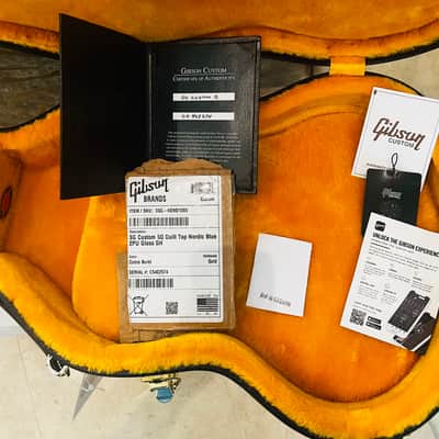 Gibson Custom shop M2M SG Custom 5A Quilt 2024 - Nordic Blue image 6