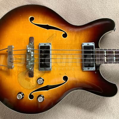 YAMAHA SA-70 Vintage semi-acoustic bass - Japan 1968-73 w/OHSC image 3