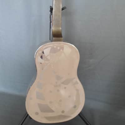 1937 National ''Exploding Palm Tree'' Tricone Square Neck Resonator Guitar image 9