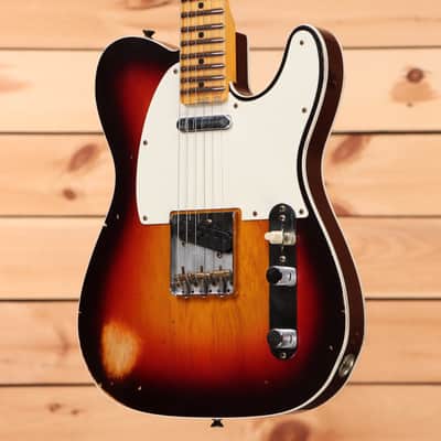 Fender Custom Shop 1959 Custom Telecaster Relic - Wide Fade Chocolate 3 Tone Sunburst-CZ574969 image 3