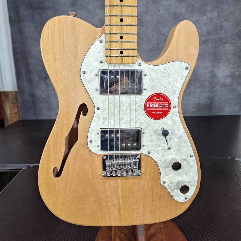 Squier Classic Vibe '70s Telecaster Thinline 2026 Natural weighs 7.18 pounds image 1