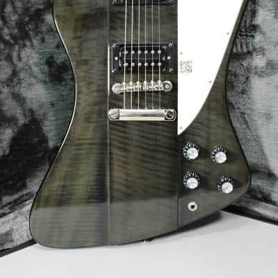 2018 Epiphone Ltd. Ed. Slash Signature Firebird Premium Outfit Signed #95/100 Trans Black w/OHSC image 2