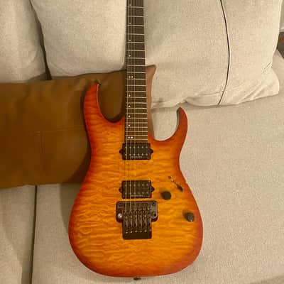 Ibanez RG2720QZ-CS Prestige 2013 - Cherry Sunburst image 2