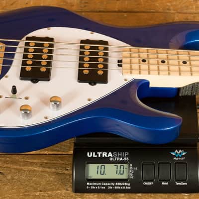 Sterling RAY5HH SUB Series StingRay 5 HH Bass - Cobra Blue image 9
