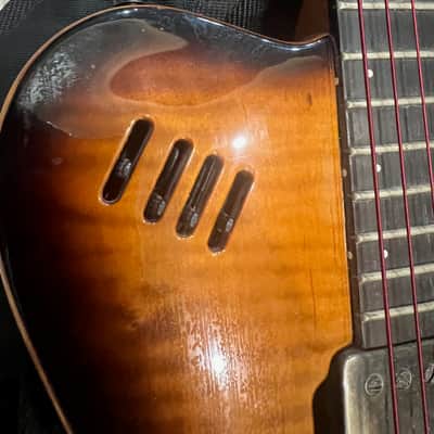 Godin LGX-SA 2012 - Cognac Burst AA Flame Top image 9