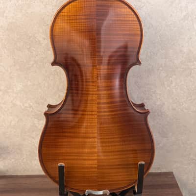 Handmade 4/4 Violin Outfit - Flamed Maple Back ,Spruce Top, Bow&Case image 7