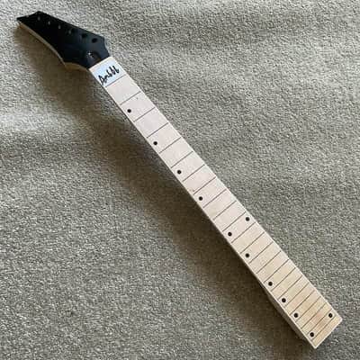 Maple Wood Reversed Headstock Guitar Neck, 24 Frets Fingerboard Fretboard image 1