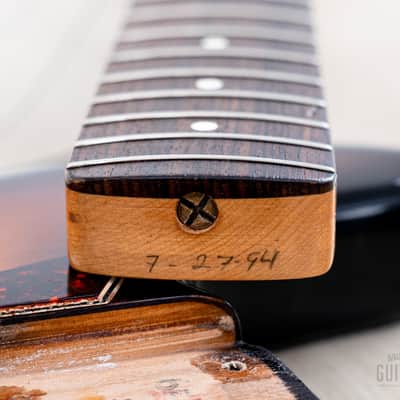 1994 Fender American Vintage ‘62 Jazz Bass Stack Knob Sunburst, 100% Original w/ Tweed Case image 18