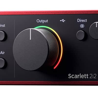 Focusrite Scarlett 2i2 4th Gen Studio Recording USB Audio Interface+Software image 6