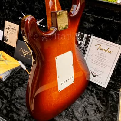 ♚ SUBLIME ♚ 2016 Fender CUSTOM SHOP Artisan OKOUME Stratocaster♚Dark Roasted♚69 Handwounds ! image 12