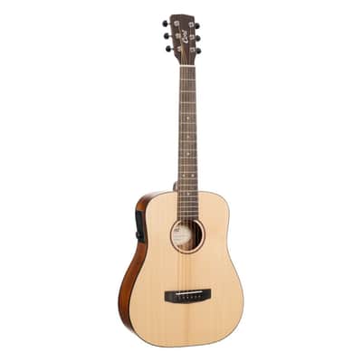 Cort Earth GO HyVibe 3/4 Dreadnought Acoustic-Electric Guitar Natural w/Gig Bag image 1