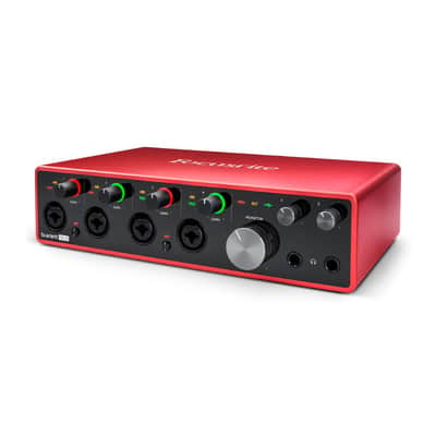 Focusrite Scarlett 18i8 3rd Gen 18x8 USB Audio Interface with Audio Technica AT-M20x Studio Monitor Headphones Bundle (2 Items) image 7