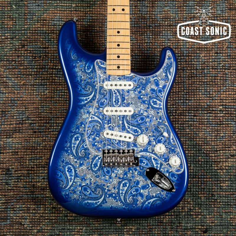 ギター Fender Japan Stratocaster Indigo Paisley 2025 Fender Limited Edition late 60s reissue Indigo Paisley