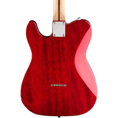 Squier Affinity Series Telecaster FMT SH Electric Guitar Regular Transparent Crimson image 2