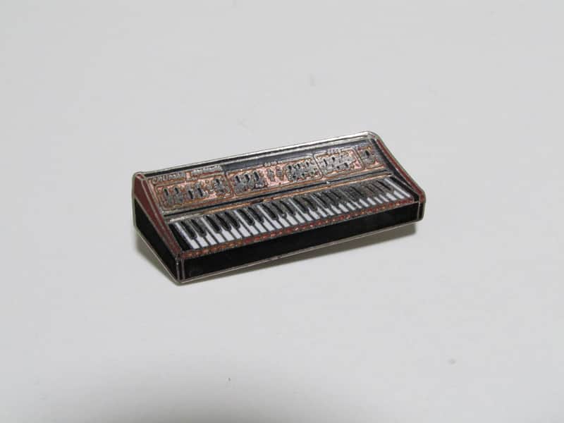 Vintage 1980's Crumar Performer Synthesizer Enamel Pushback Lapel Pin RARE! image 1
