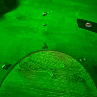 Ludwig Early 70s Vistalite Floor Tom 16x18 (18 Diameter) Green Rare image 19
