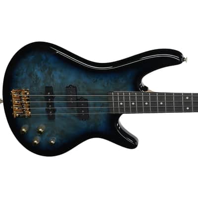 Ibanez GSR200PC Gio SR 4-String P/J Bass - Transparent Marine Burst image 5