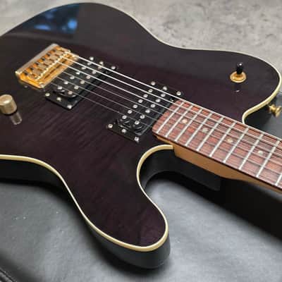 ESP Telecaster Custom Shop TE HH Fender Headstock Troublemaker LP 4-Knob MIJ Japan Tele Mahogany Body Maple Cap Pro Artist Vintage Guitar Deluxe Abalone Dot Inlays image 15