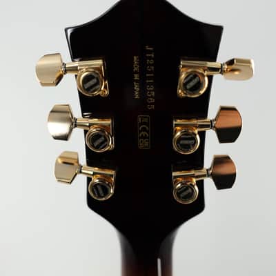 Gretsch Broadkaster Jr. LX Figured Center Block Semi-Hollow Guitar w/ String-Thru Bigsby & Hardshell Case - Caramel Dawn image 6