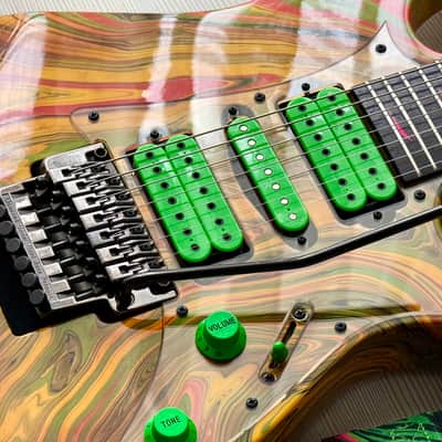Ibanez UV77-MC Steve Vai Signature Universe 1991 - Multi-Color image 16