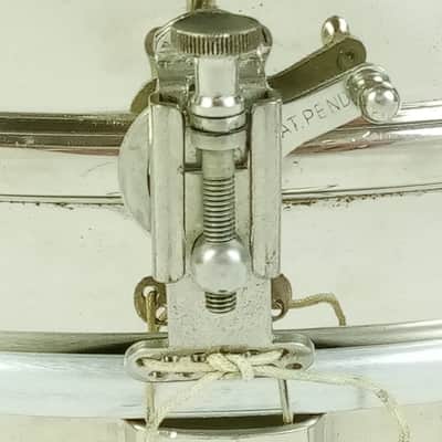 *Ludwig 4x14"Universal"Heavy 2-Piece Brass Snare Drum+p338 Vintage 20s NOB Dance image 7