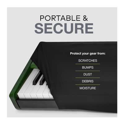 Knox Gear 88-Key Keyboard Stretchy Spandex Dust Cover (Black) image 13