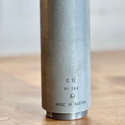 AKG C 12 Large Diaphragm Multipattern Tube Condenser Microphone 1950s - Silver image 4