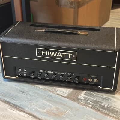 1972 Hiwatt DR103 Custom 100 2-Channel 100-Watt Guitar Amp Head 1969 - 1984 - Black image 2
