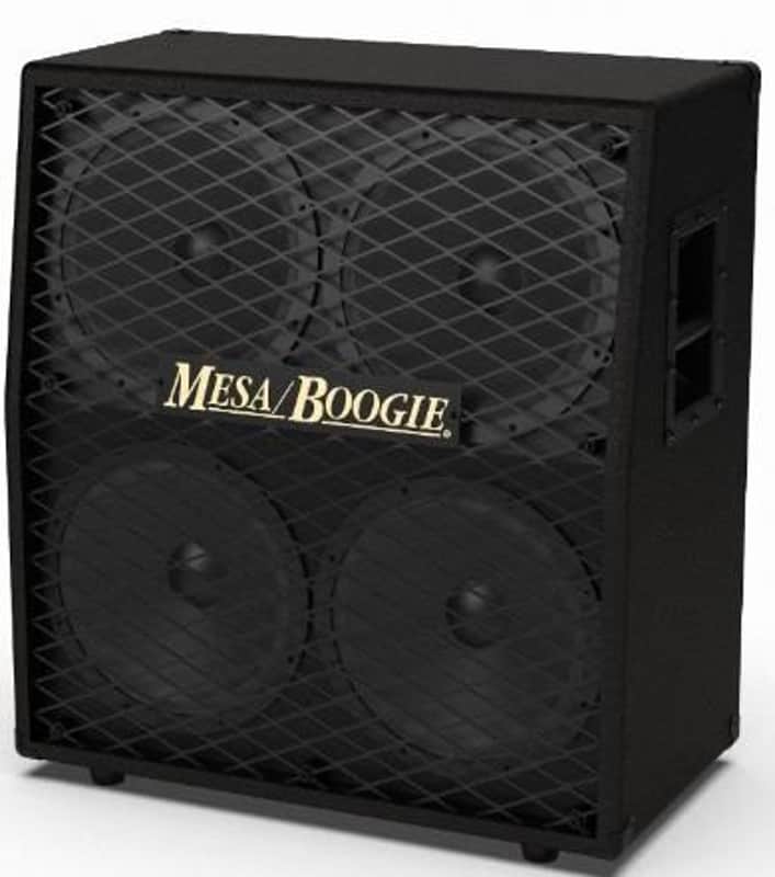 Mesa Boogie Split Back 4x12 Cabinet in Black Bronco with Metal Grille image 1