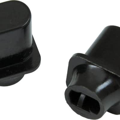 Genuine Fender Telecaster/Tele Guitar BLACK TOP HAT Switch Tip Knobs - Set of 2 image 1
