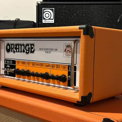 Orange Orange Rockerverb 100 MKIII Tube Head & 4x12 Cabinet Half Stack image 2
