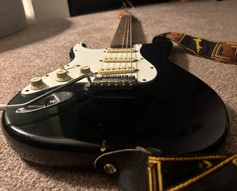 Fender ST-362 1989-90 Japanese Strat, Black, Left Handed FujiGen