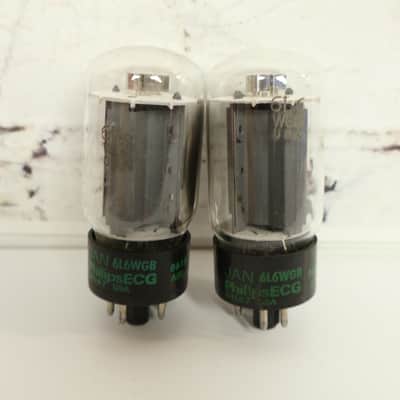 1986 Phillips ECG JAN 6L6WGB Vacuum Tubes image 2